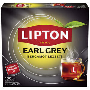 Lipton Earl Grey Bardak Poşet Çay 100'lü
