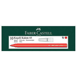 Faber-Castell 45 Keçeli Kalem Kırmızı 10'lu Paket buyuk 5