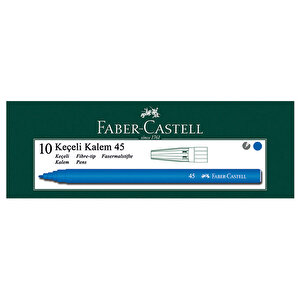 Faber-Castell 45 Keçeli Kalem Mavi 10'lu Paket buyuk 5