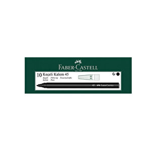 Faber-Castell 45 Keçeli Kalem Siyah 10'lu Paket buyuk 5
