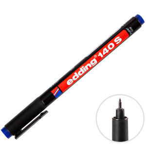 Edding 140S Permanent Asetat Kalem Mavi S Uç