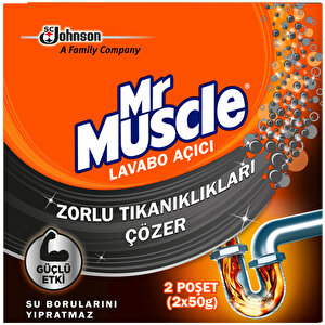 Mr.Muscle Toz Lavabo Açıcı 50 gr 2&#039;li Paket