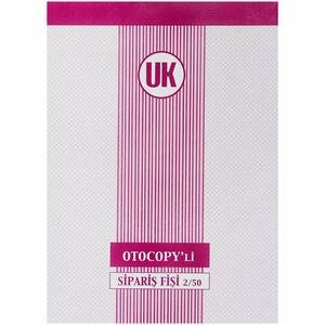Uk 050 Sipariş Fişi Otokopili 2 Nüsha