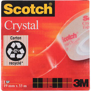 3M Scotch 600 Kristal Şeffaf Bant 19 mm x 33 m
