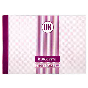 Uk 072 Tediye Makbuzu Otokopili