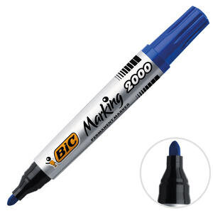 Bic 2000 Permanent Marker Koli Kalemi Yuvarlak Uç Mavi