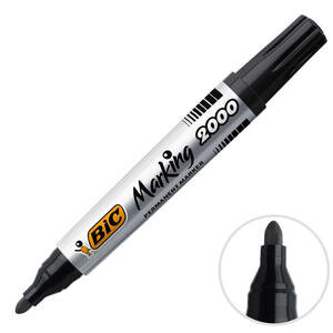 Bic 2000 Permanent Marker Koli Kalemi Yuvarlak Uç Siyah