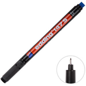 Edding 147S Permanent Asetat Kalem Siyah S Uç