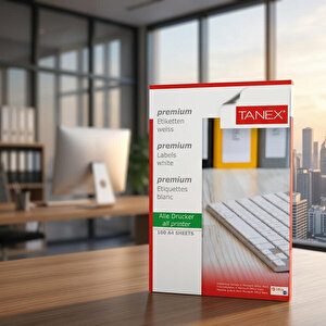 Tanex Tw-2021 Beyaz Etiket 63.5 mm x 38.1 mm Fiyatı | Avansas