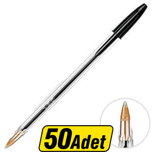 Bic Cristal Medium Tükenmez Kalem Siyah 50'li Paket