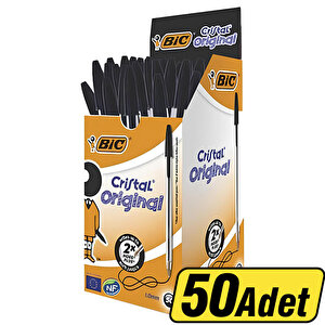 Bic Cristal Medium Tükenmez Kalem Siyah 50'li Paket buyuk 1