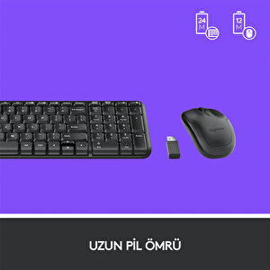 Logitech MK220 Kablosuz Türkçe Klavye Mouse Seti - Siyah buyuk 5