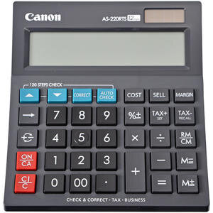 Canon AS-220 RTS 12 Haneli Masaüstü Hesap Makinesi