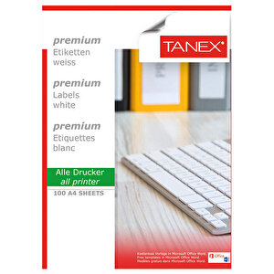 Tanex Tw-2014 Beyaz Etiket 99.1 mm x 38.1 mm Fiyatı | Avansas