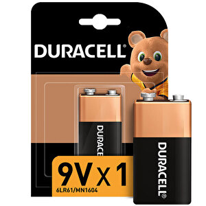Duracell Alkalin 9V Piller, Tekli paket buyuk 1