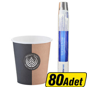 Huhtamaki Karton Bardak Standart 7 oz 80'li Paket