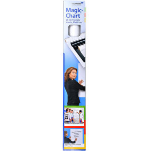 Legamaster Magic Chart Statik Flipchart Kağıdı 60 cm x 80 cm Çizgisiz Marker Kalem Hediyeli buyuk 2