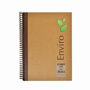 Gıpta Enviro Kraft Sert Kapaklı Spiralli Kareli Defter 17 cm x 24 cm 100 Yaprak