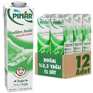 Pınar Süt 1 litre 12'li