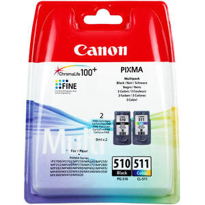 Canon PG-510 + CL-511 Renkli + Siyah Orijinal Kartuş Seti