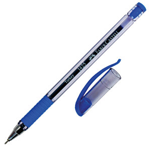 Faber-Castell 1425 Tükenmez Kalem 0.7 mm İğne Uçlu Mavi 10'lu Paket buyuk 2