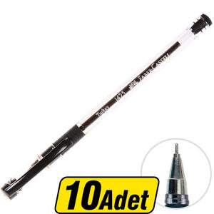 Faber-Castell 1425 Tükenmez Kalem 0.7 mm İğne Uçlu Siyah 10'lu Paket