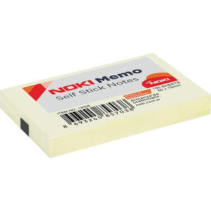 Noki Memo 12006 Yapışkanlı Not Kağıdı 51 mm x 76 mm 100 Yaprak Sarı