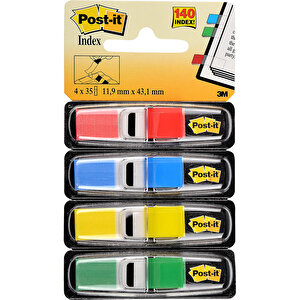 Post-it Index 683-4 İşaret Bandı Siyah Dispenserli 4 Renk x 35 Yaprak buyuk 2