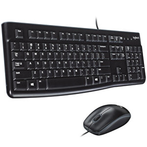 Logitech MK120 USB Kablolu Tam Boyutlu Türkçe Klavye Mouse Seti - Siyah buyuk 1