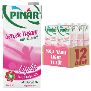 Pınar Süt Light 1 lt 12'li