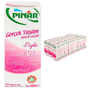 Pınar Light Süt 200 ml 27'li Paket buyuk 1