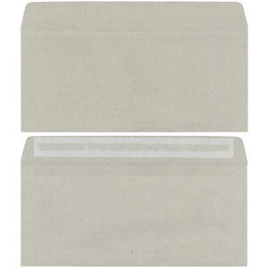 Avansas Diplomat Zarf Kraft Penceresiz Silikonlu 90 gr 10.5 cm x 24 cm 100'lü Paket