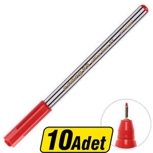 Edding 89 Fineliner Keçeli Kalem Kırmızı 10'lu Paket