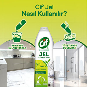 Cif Jel Tüm Yüzeyler Bahar Ferahlığı 750 ML buyuk 6