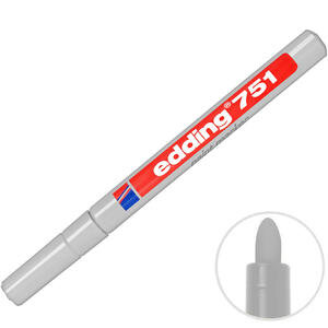 Edding 751 Boya Marker Kalem Gümüş