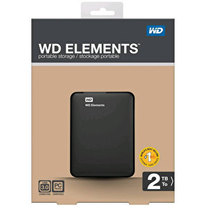 Western Digital Elements Taşınabilir Disk 2 TB USB 3.0 2.5" Siyah WDBU6Y0020BBK-EESN buyuk 3