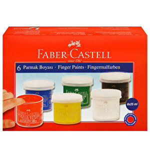 Faber Castell Parmak Boyası 6 Renk buyuk 1