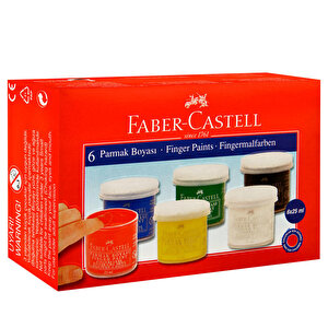 Faber Castell Parmak Boyası 6 Renk buyuk 3