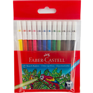 Faber-Castell Redline Keçeli Kalem Karışık Renkler 12'li Paket buyuk 1