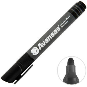 Avansas 907 Permanent Marker Koli Kalemi Yuvarlak Uçlu Siyah