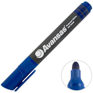 Avansas 907 Permanent Marker Koli Kalemi Yuvarlak Uçlu Mavi