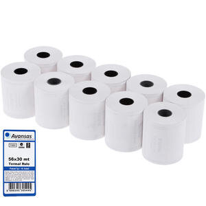 Avansas Yazarkasa / Pos Rulosu 56 mm x 30 m 55 gr/m² 10'lu Paket
