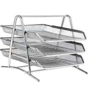 Avansas 949 Metal Evrak Rafı 3'lü Gümüş