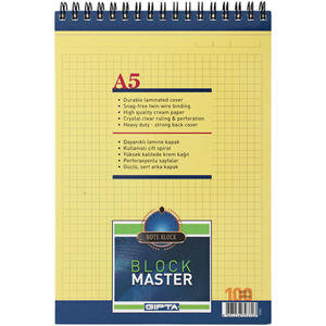 Gıpta Block Master Bloknot Kareli A5 100 Yaprak