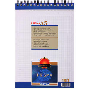 Gıpta Prisma Bloknot Kareli A5 100 Yaprak