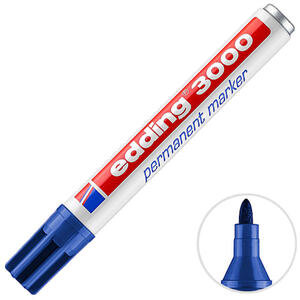 Edding 3000 Permanent Marker Koli Kalemi Mavi