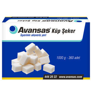 Avansas Küp Şeker 360'lı 1 kg