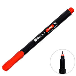 Avansas Multipen Permanent Asetat Kalem Kırmızı M Uç