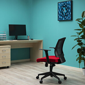 Avansas Comfort Reks Çalışma Koltuğu Kırmızı buyuk 12