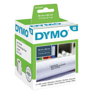 Dymo 99012 LW Adres Etiketi 89 mm x 36 mm 520'li 
